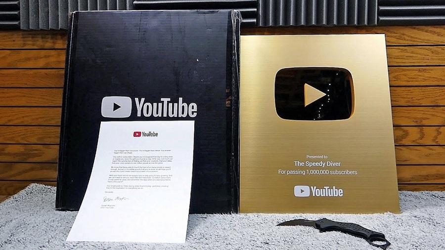 nút vàng youtube được bao nhiêu tiền