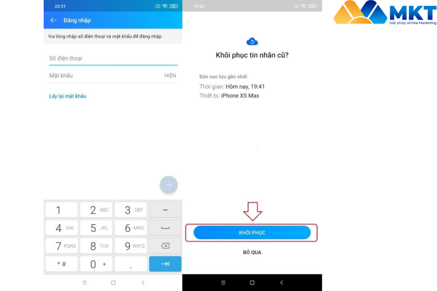 Đồng bộ tin nhắn Cách đồng bộ tin nhắn zalo trên 2 điện thoại