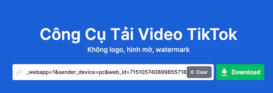 cách lưu video Tiktok trên máy tính không có logo