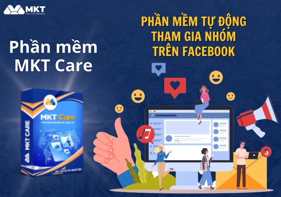 Phần mềm kéo thành viên vào nhóm trên Facebook - MKT Care