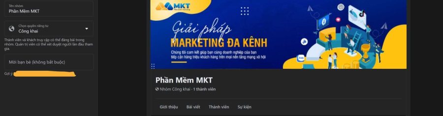 Đặt tên nhóm, quyền riêng tư