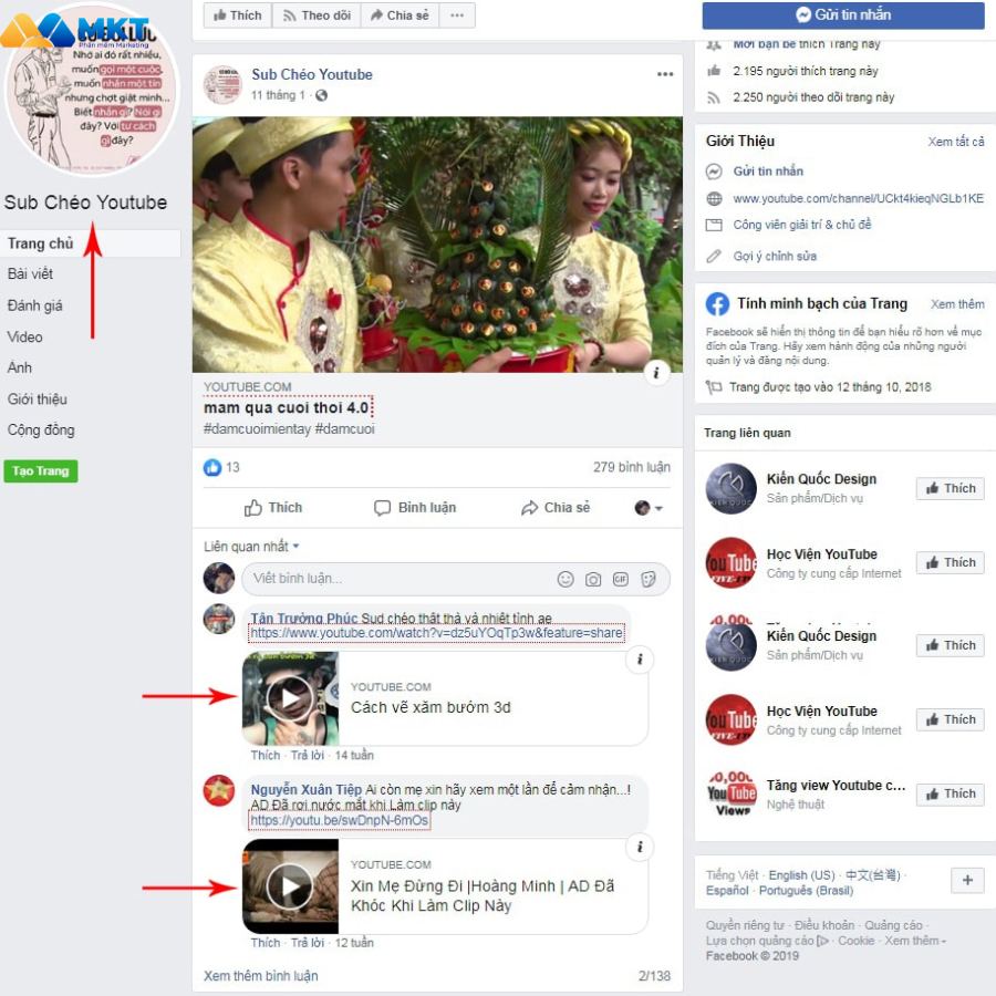 Sub chéo thủ công