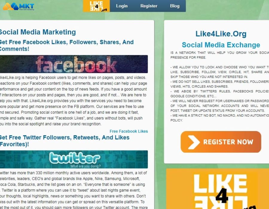 Sử dụng trang web