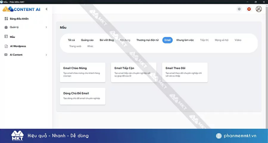 Email marketing - content AI