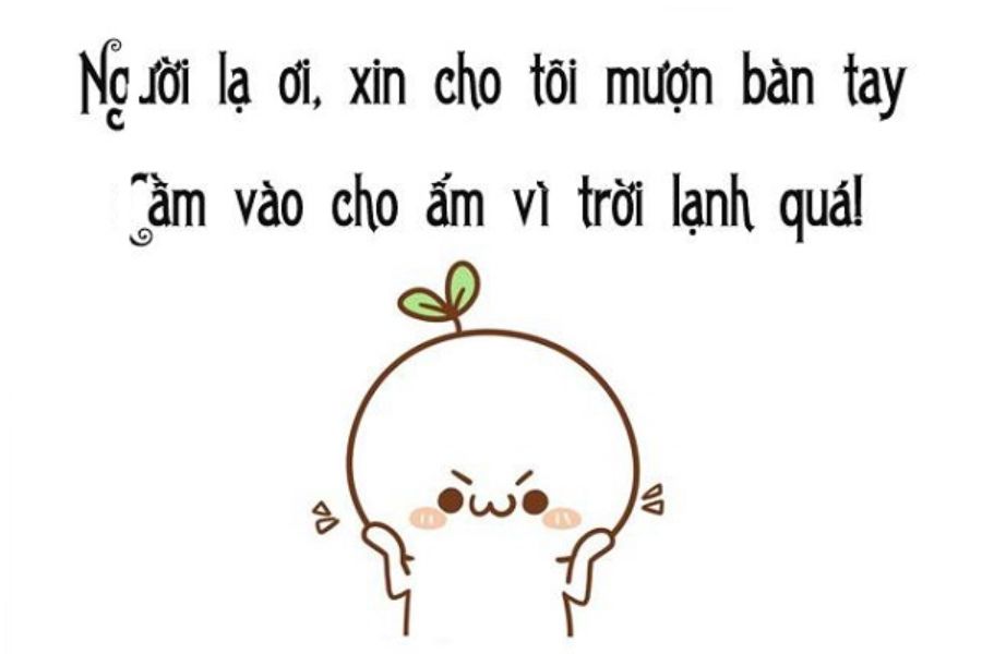 Caption mùa đông thả thính là dính