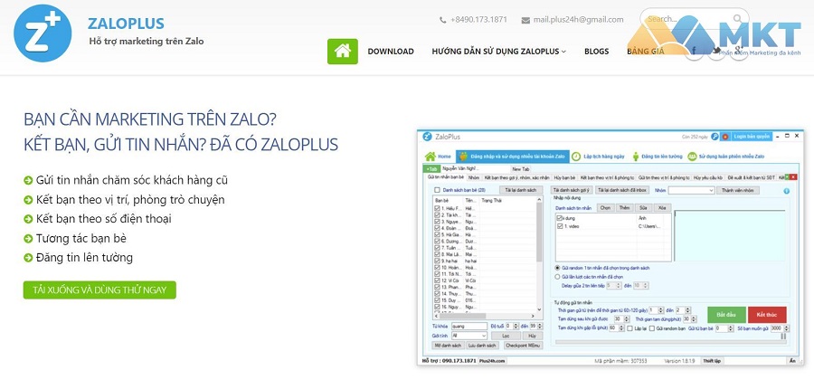 Zalo Plus Tool nuôi nick Zalo - Zalo Plus