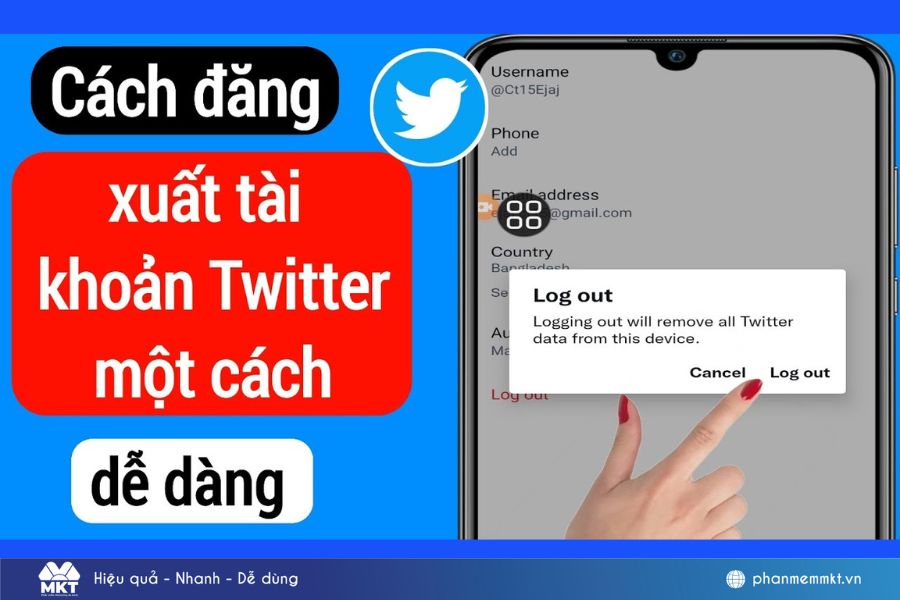 Hướng dẫn cách đăng xuất tài khoản Twitter trên điện thoại