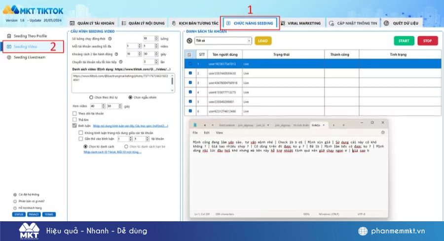 Cách sử dụng tool seeding TikTok Cách sử dụng tool seeding TikTok