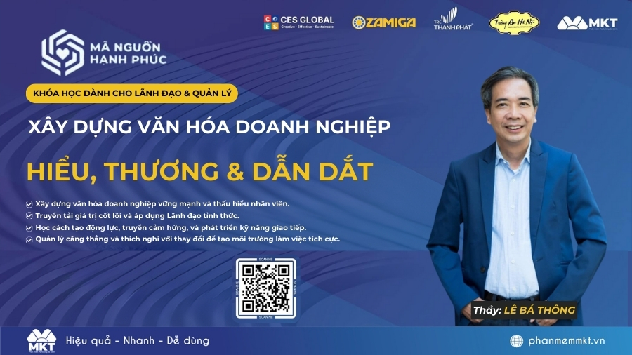 Phần Mềm MKT Đồng Hành Tổ Chức Workshop “Hiểu, Thương và Dẫn Dắt” Cùng Thầy Lê Bá Thông