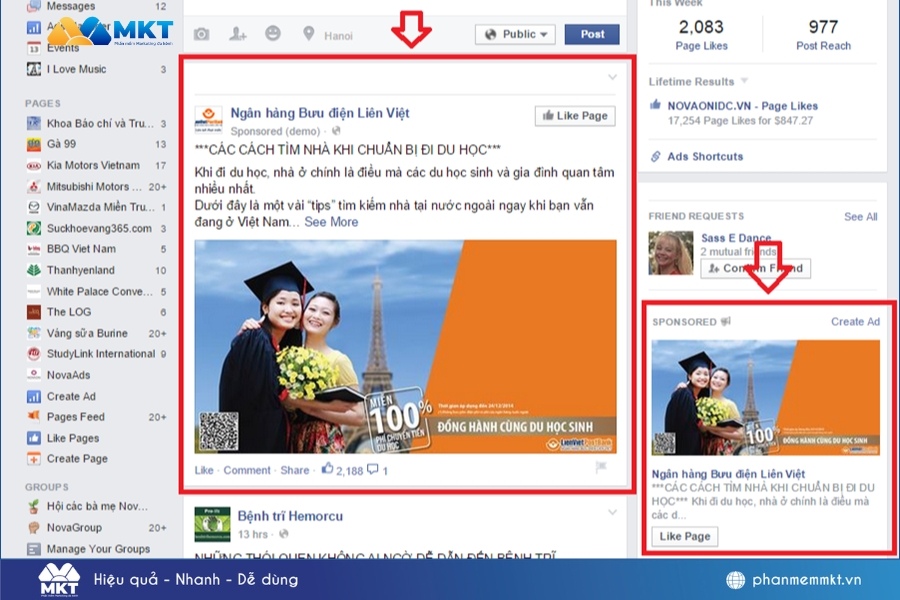 Quảng cáo tương tác bài viết (Page Post Engagement)