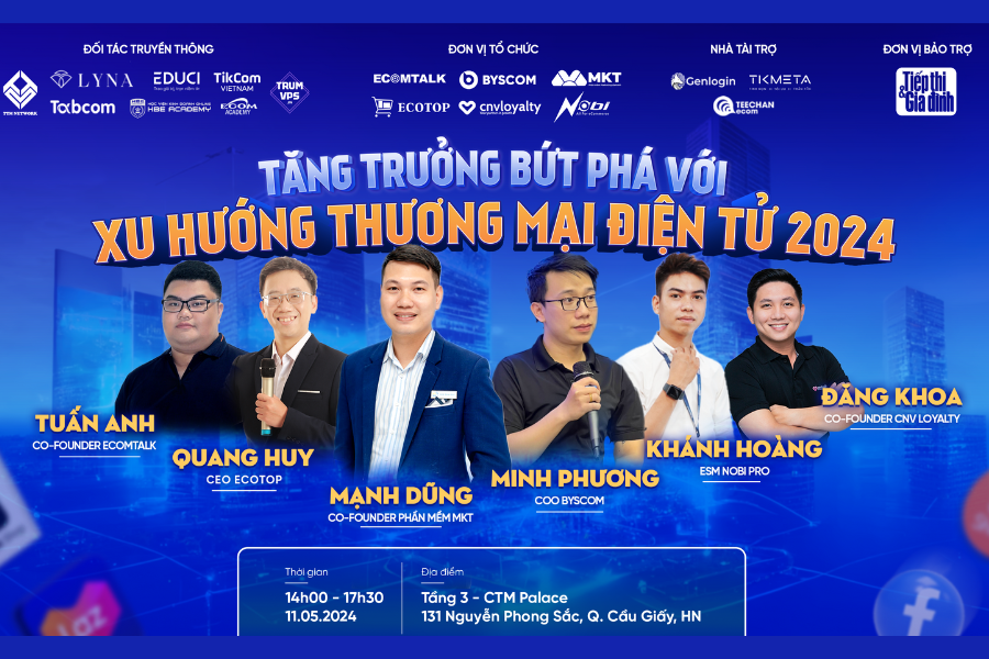 Phần mềm MKT tổ chức hội thảo đột phá: Bứt phá tăng trưởng với các xu hướng mới của thương mại điện tử 2024