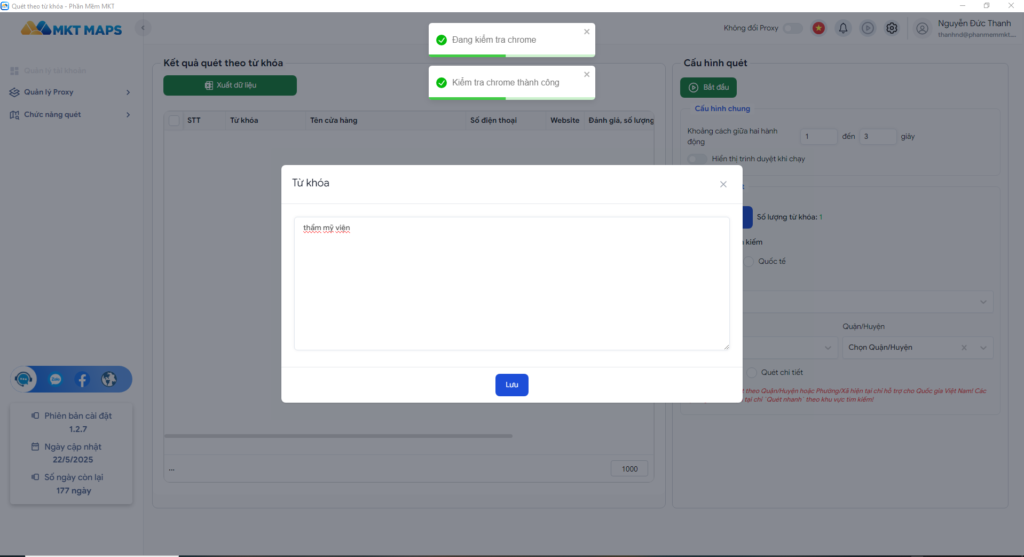 Nhập Từ Khóa Để Phần Mềm Quét