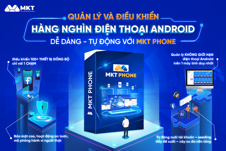 Phần mềm điều khiển nhiều điện thoại MKT Phone