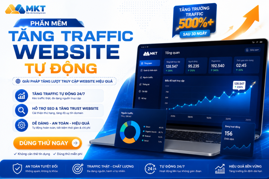 Phần Mềm Tăng Traffic Website Tự Động