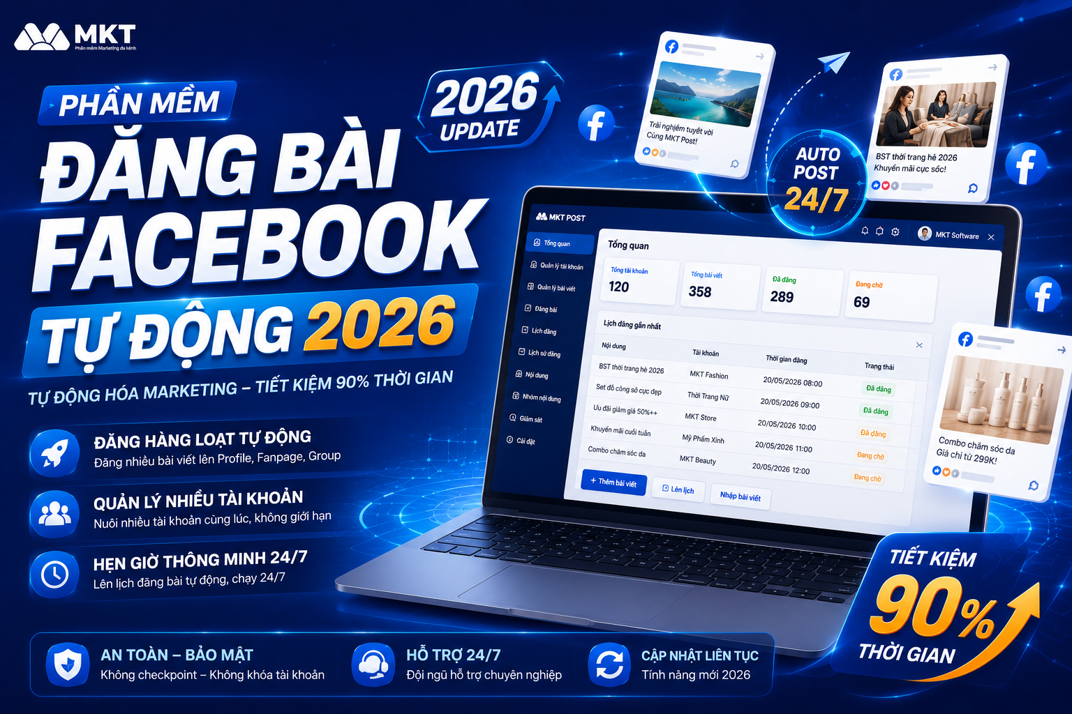 Phần mềm đăng bài facebook tự động 2026