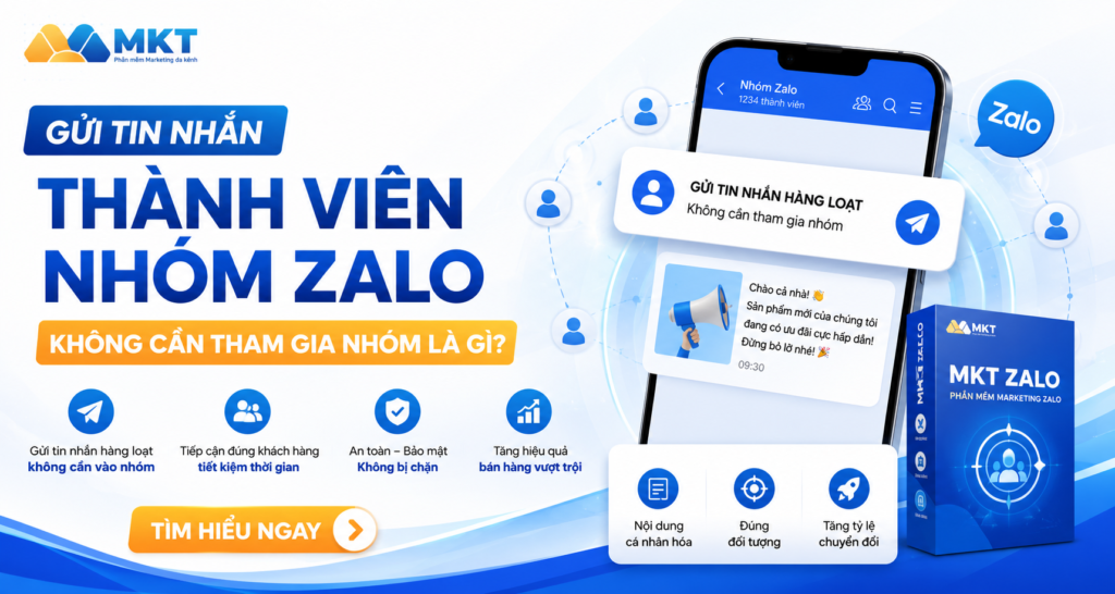Gửi tin nhắn thành viên nhóm Zalo không cần tham gia nhóm
